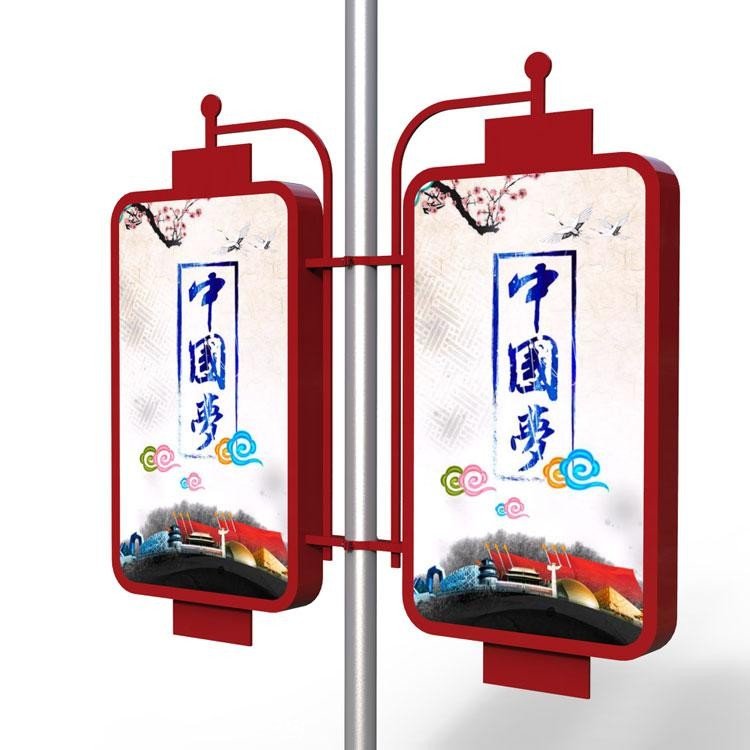 灯杆灯箱生产仿古、中国结、路灯灯杆灯箱广告牌设计制作厂家(图1)